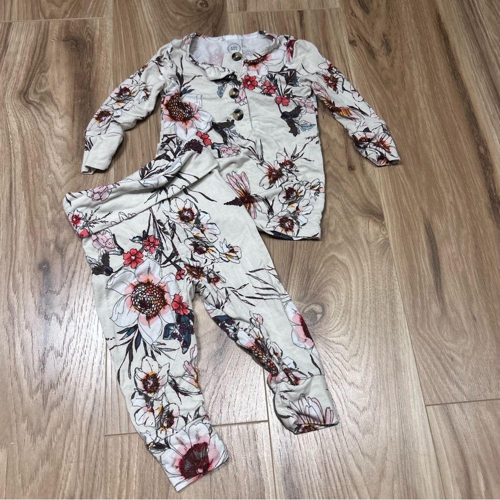Lou Lou floral print set size 3-6 months